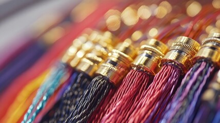 A close-up of colorful shielded wires with metallic tips, showcasing their intricate design and vibrant hues.