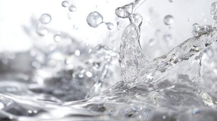 Water splash abstract, pure, clear, movement freshness and serenity.