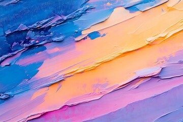 Wall Mural - sunset sky background with tiny clouds. colorful sunset sky.