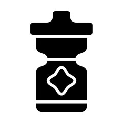 Canvas Print - Bottle Solid Icon