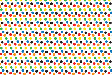 Wall Mural - simple abstract different color small polka dot pattern a white background with a lot of dots on it with a pattern of dots that can be used as a background or texture