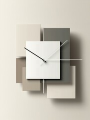 Wall Mural - Abstract wall clock. AI.