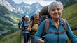 © Galina Barbash - Seniors Hiking in the Mountains
