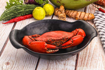 Wall Mural - Hot fresh Boiled red crab