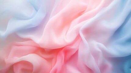 Poster - Soft Flowing Fabric Background in Gentle Pastel Colors for Creativity