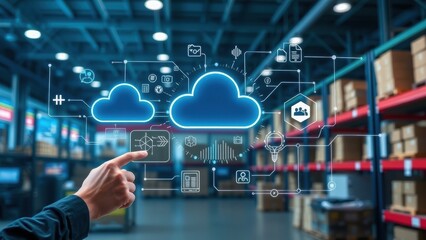 cloud computing warehouse logistics management - cloud computing
