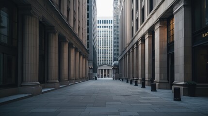  Federal Reserve building in a quiet, peaceful city neighborhood. Featuring financial control and policy-making