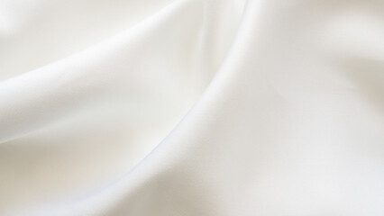 Wall Mural - abstract white fabric soft wave smooth texture surface background