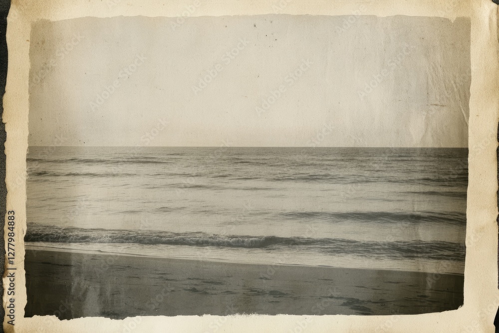 Vintage Distressed Paper Texture with Monochrome Grain and Print ...