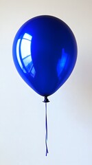 Sticker - a blue balloon on a solid white background