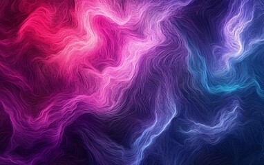 Wall Mural - Vibrant abstract swirling patterns in red, pink, and blue hues