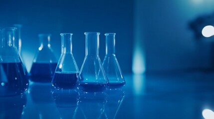 innovative science and technology background with futuristic laboratory research, abstract digital b