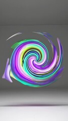 Leinwandbilder - Hypnotic Pastel Swirl