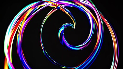 Leinwandbilder - Mesmerizing Ribbon Dance