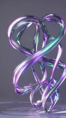 Leinwandbilder - Colorful Ribbons Dance