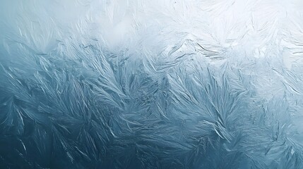 Fototapete - A captivating abstract image showcasing a breathtaking frozen landscape filled with delicate intricate patterns of ice crystals  The monochromatic minimalist composition creates a serene