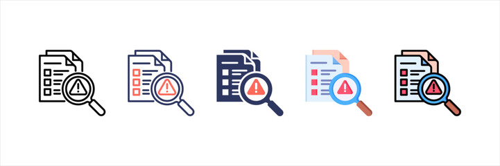 Poster - Risk Assessment Multistyle Icon Set