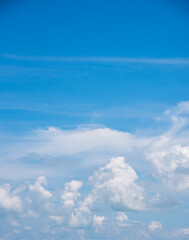 Wall Mural - clear blue sky background,clouds with background, blue sky background with tiny clouds. white fluffy