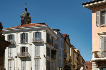 View of Monza city downtown near Milan