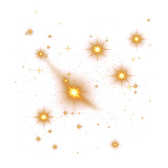 Wall Mural - png a vector glowing gold light effect illustration lighting lights.