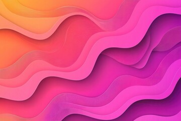 Poster - Abstract Colorful Waves Design with Vibrant Pink and Yellow Gradients