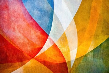 Wall Mural - vibrant abstract background with curved lines in bold colors