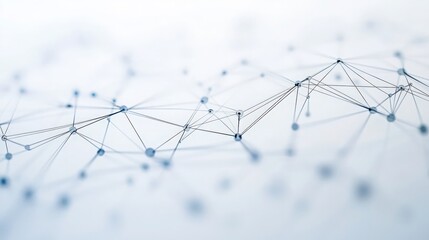 Wall Mural - abstract white technology background with dot line connections, symbolizing digital networks, connec