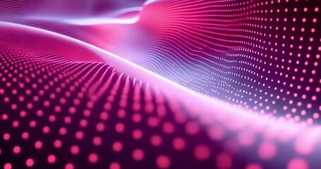Wall Mural - Abstract digital wave pattern in vibrant pink and purple. Use Stock photo for technology, design, or digital art themes