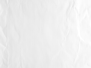 Poster - Crumpled white paper texture background with subtle shadows