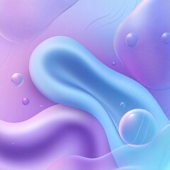 Poster - Abstract Pastel Dreams: A Serene Symphony of Shapes, Textures, and Light in a Harmonious Composition