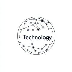 Aufkleber - Futuristic Technology Network: Global Connectivity and Innovation for a Digital World