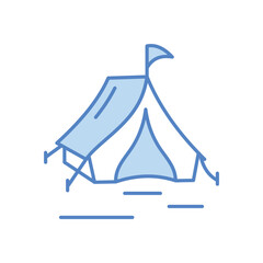 Sticker - Tent Vector icon