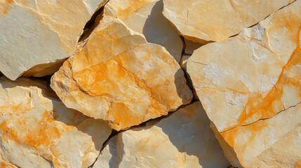 Natural limestone texture with yellow ochre tint for design and background use
