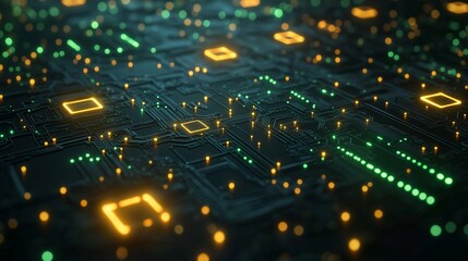 Abstract matrix-like digital background