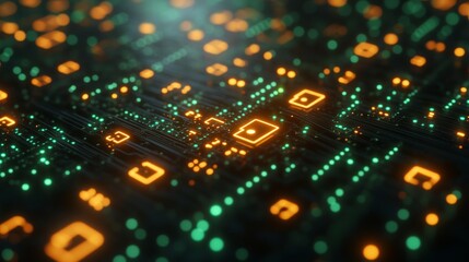 Abstract matrix-like digital background