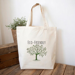 Canvas Print - green shopping bag