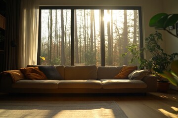 Poster - Living Room Couch Next to Window