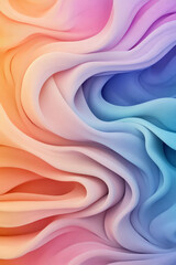 Poster - Dense wave grid capturing gradients from hot pink to moody indigo, giving the illusion of an