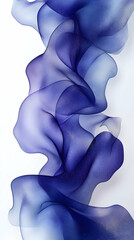 Wall Mural - Abstract Swirling Gradient Background with Wave Fluid Texture in Shades of Blue