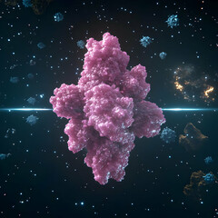 Wall Mural - 3d protein structure illustration