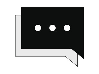 Wall Mural - Engaging chat message icon set for online communication