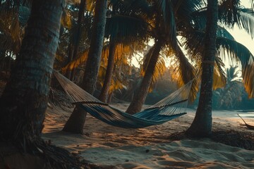 Wall Mural - Hammock by Palm Trees