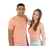 © Danko - Cute young couple in casual clothes embracing and looking the camera on transparent background. PNG transparent