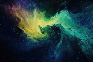 Wall Mural - colorful galaxy with stars