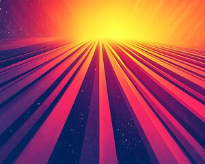 Wall Mural - bright future, cosmic road, speed, abstract