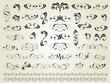 © Somyk - Set of  decorative elements for design isolated, editable.