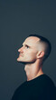 © Siasart Stock - Profile Photo of Man Looking Upwards