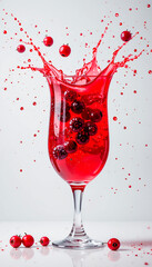 Sticker - red wine splash