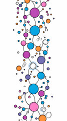 Wall Mural - colorful abstract illustration of network