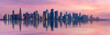 © hasan - The Panoramic skyline of Doha, Qatar during sunrise
